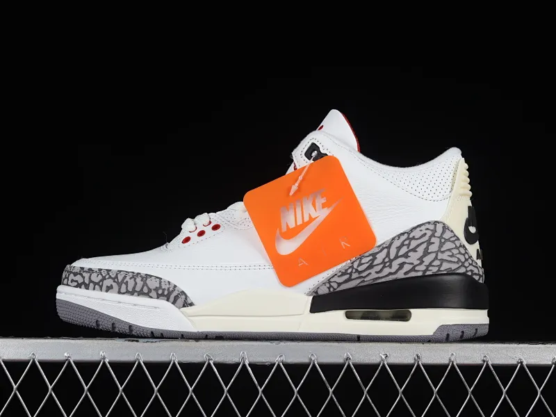 All categories Air Jordan Jordan series basketball shoes Air Jordan 3 OG version Air Jordan 3 "White Cement Reimagined" AJ3 Joe 3 new white cement top layer replica basketball shoes DN3707-100